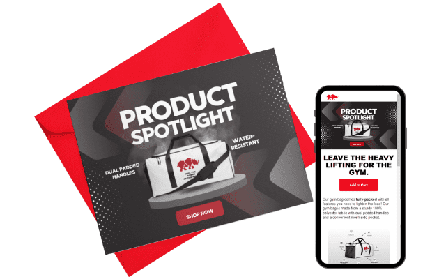 Image of a Product Spotlight Fitness Email Template
