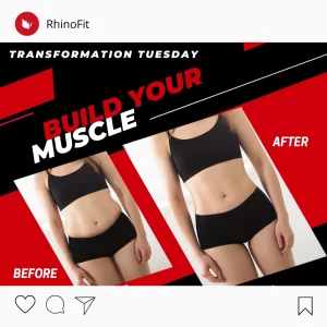 Image of Transformation Tuesday Fitness Social Media Template