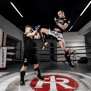 Image of member martial arts training in a boxing ring