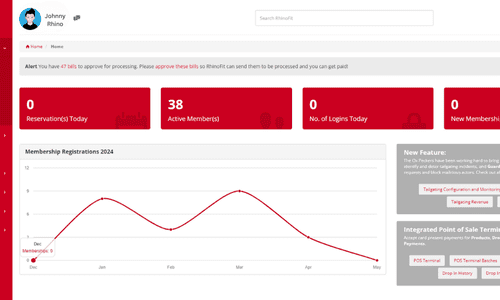 Image of membership management for martial arts training studio