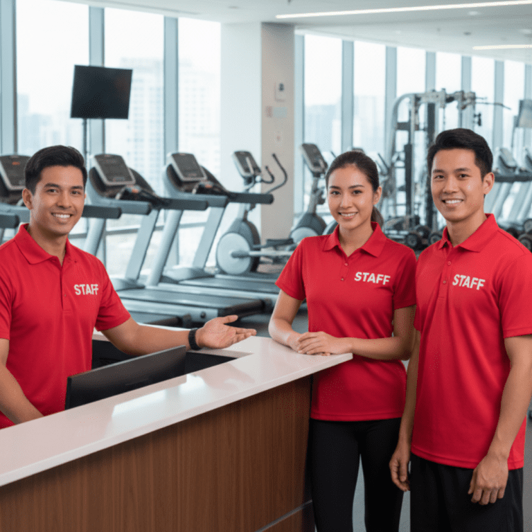 Image of gym member staff being friendly to prevent gym members quit