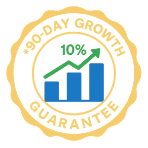 90-day growth guarantee badge