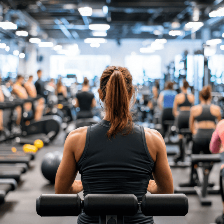Image of new years gym with high traffic