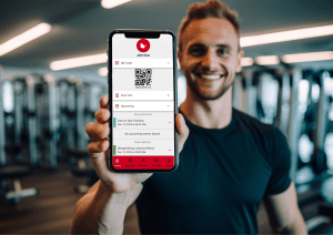 Image of mobile app for pilates studio software