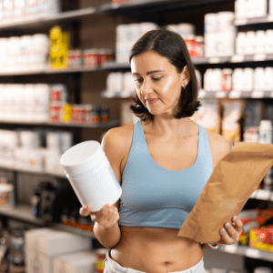 Image of a gym member using the fitness pos system to buy products