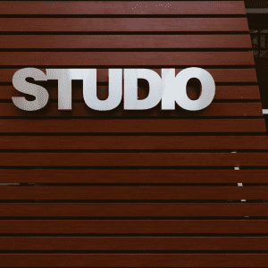 Image of marketing a barre studio with signage
